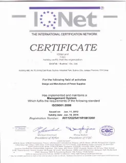IQNET approval documents